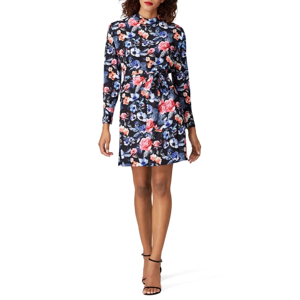 Rebecca Minkoff Multicolor Floral Long Sleeve Dress